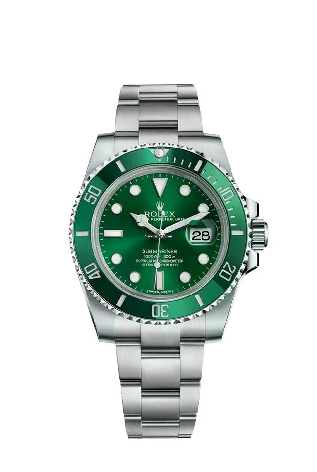 Submarine Silver/Green Watch