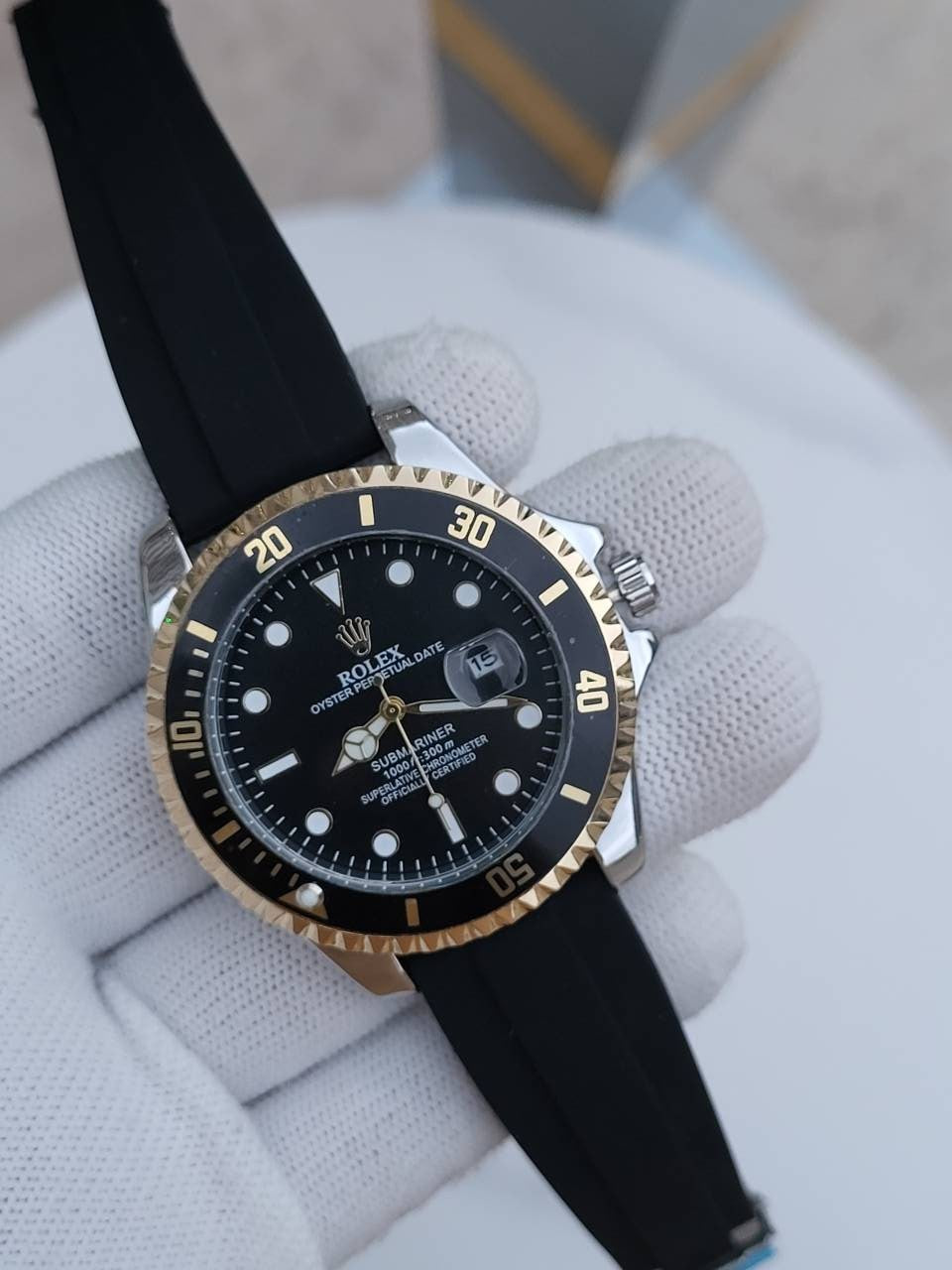 Role_x Submarine Black 2Tone Belt Watch
