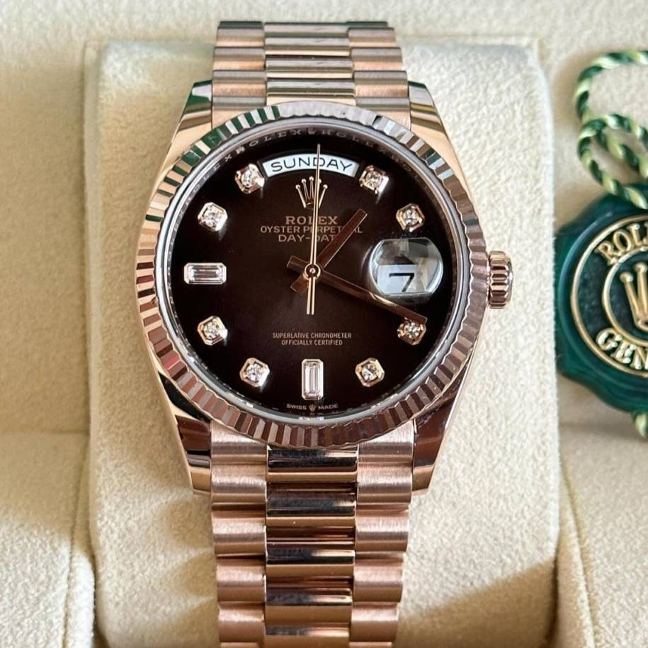 Role_x Day Date Rose Gold S-Diamond Watch
