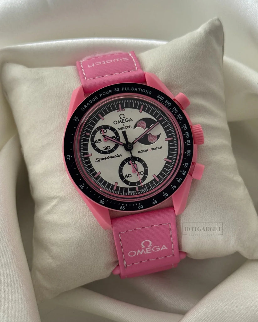 Omeg_a Sun-Moon Pink Watch