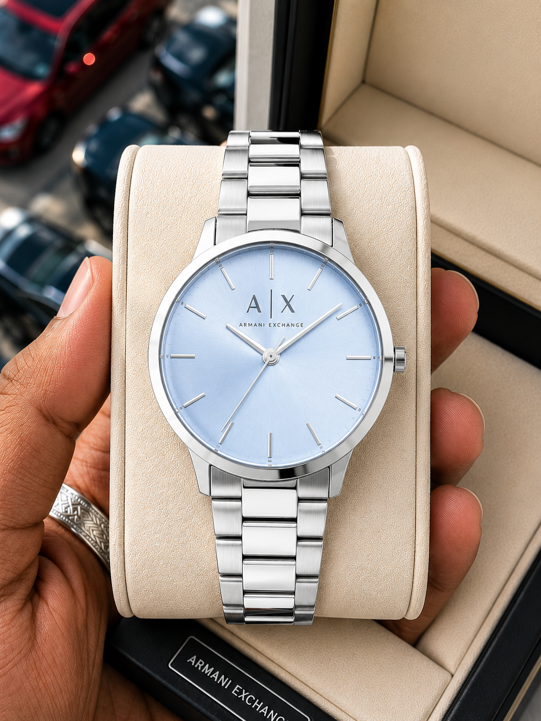 Arman_i Exchange Classic Silver/Sky Watch