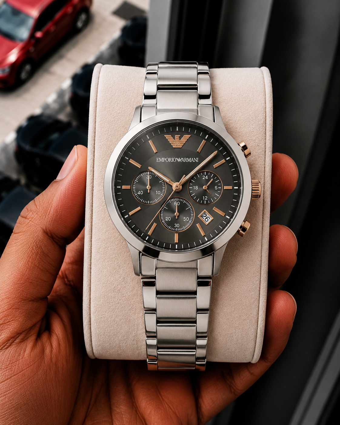 Empori_o Arman_i Chronograph Watch