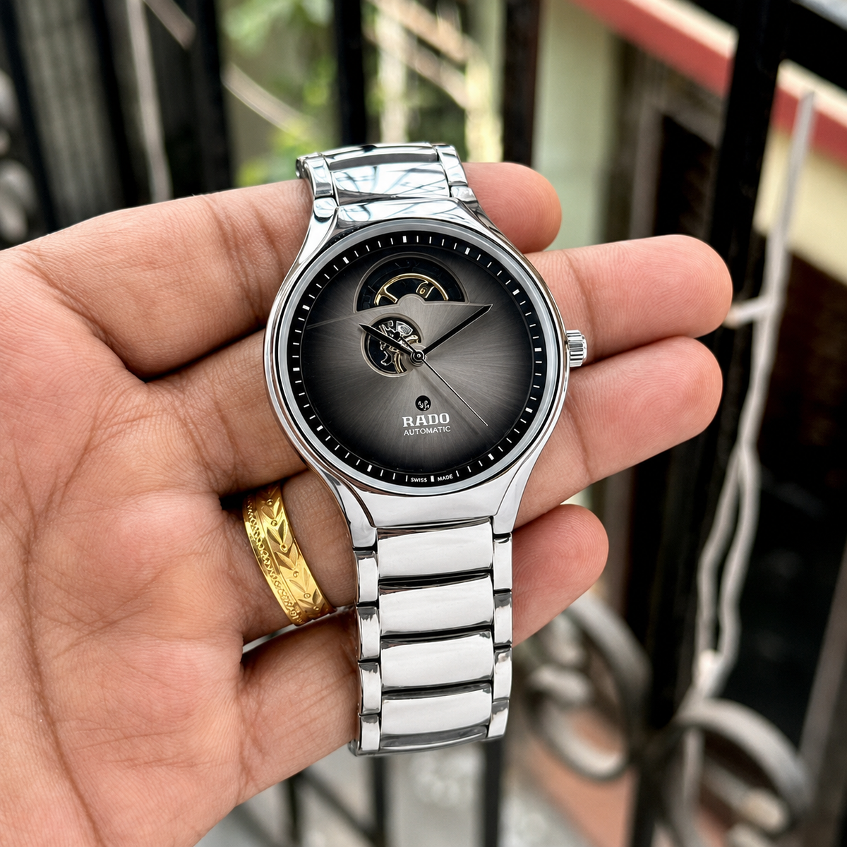 Classic True Rad_o Silver Black Watch