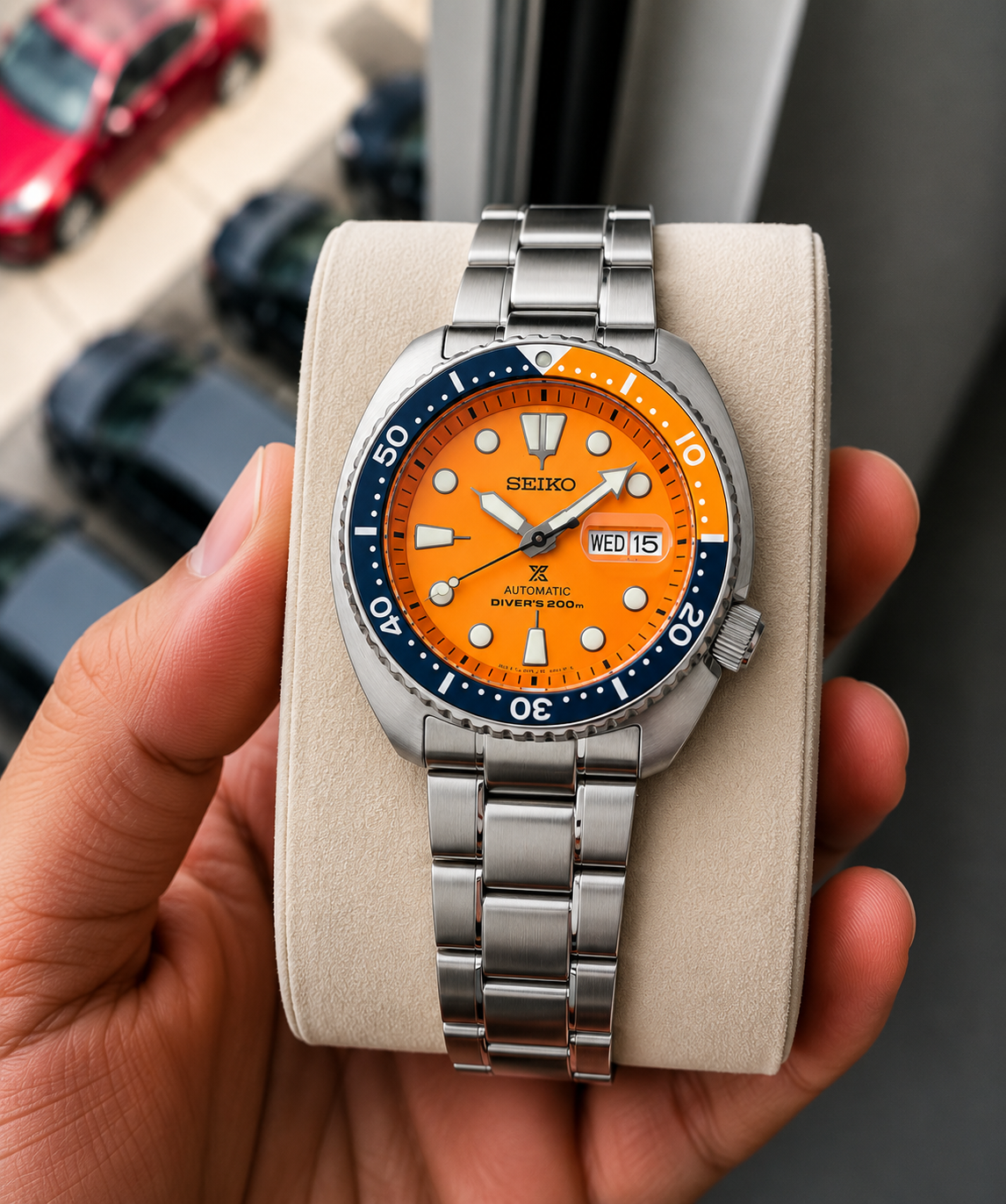 Seik_o Prospex Diver Orange Watch
