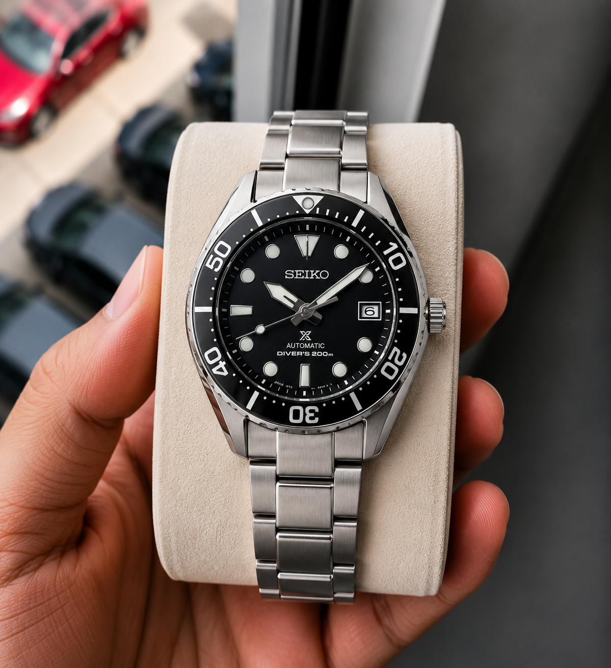 Seik_o Prospex Diver Silver/Black Watch