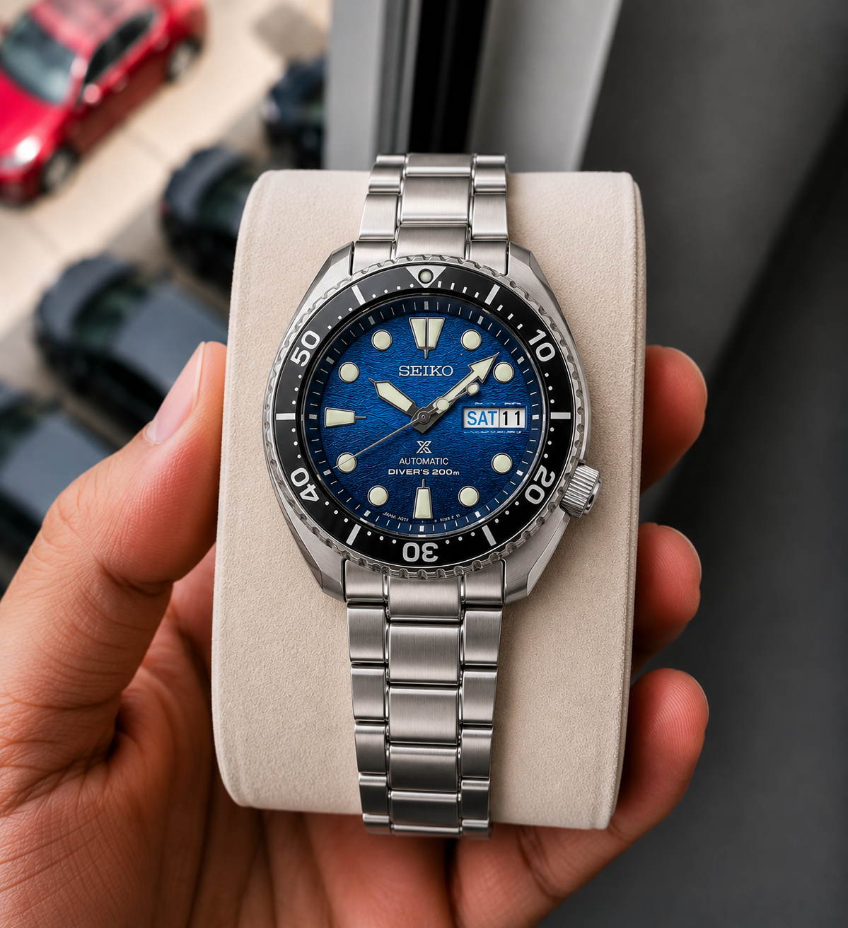 Seik_o Prospex Diver Silver/Blue Watch