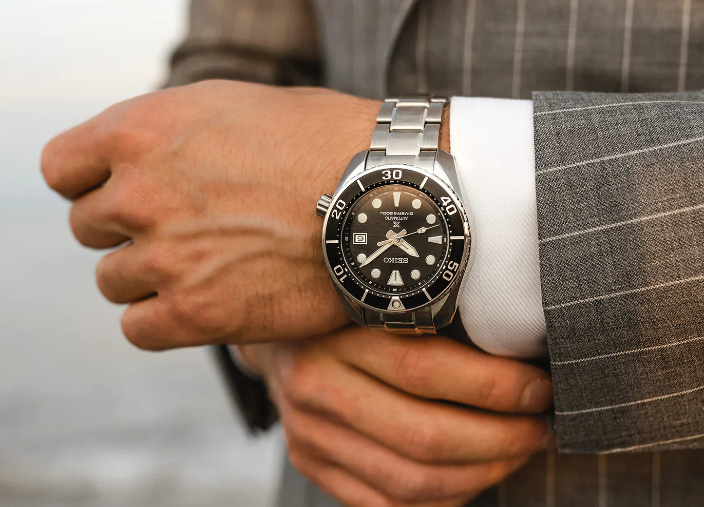 Seik_o Prospex Diver Silver/Black Watch