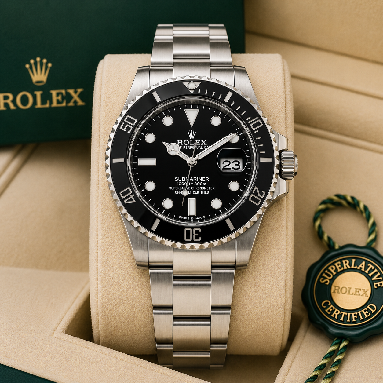 Role_x Submarine Silver/Black Watch