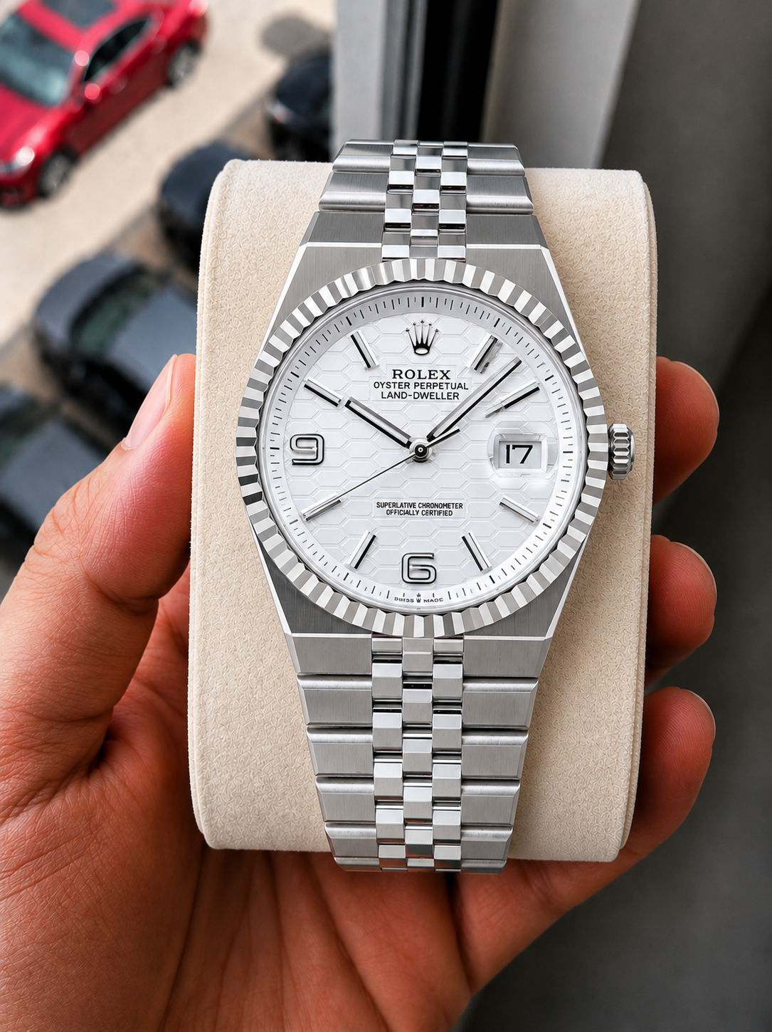 Role_x  Land Dweller Silver/White  Watch