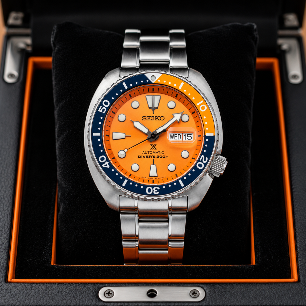 Seik_o Prospex Diver Orange Watch